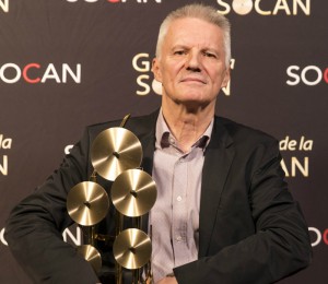 Editorial Avenue - Daniel Lafrance, winner of the Publisher of the Year Award at the Montréal SOCAN Gala 2017.