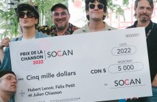 Hubert Lenoir, Julyan, Félix Petit remportent l’édition 2022 du Prix de la chanson SOCAN avec « Secret »