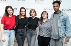 Les gagnants du Prix des jeunes auteurs-compositeurs de la Fondation SOCAN 2019 en prestation à la SOCAN