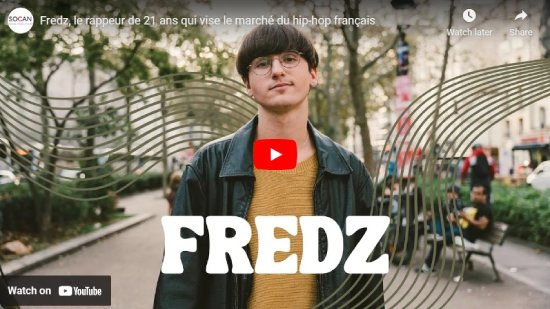 SOCAN, entrevue, Fredz