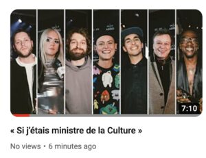 If I was the Quebec Minister of Culture