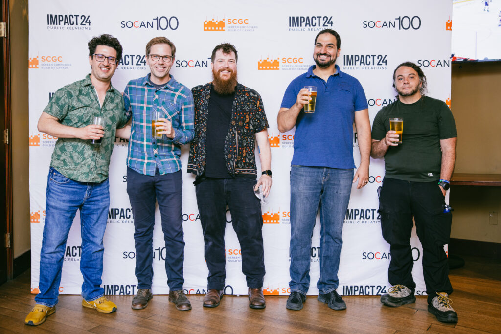 SOCAN, Vancouver, June, 2025, Andre Luiz Machado, Collin Ankerson, PhilLaffin (SOCAN), Sophian Alkurdi, Scott Thompson